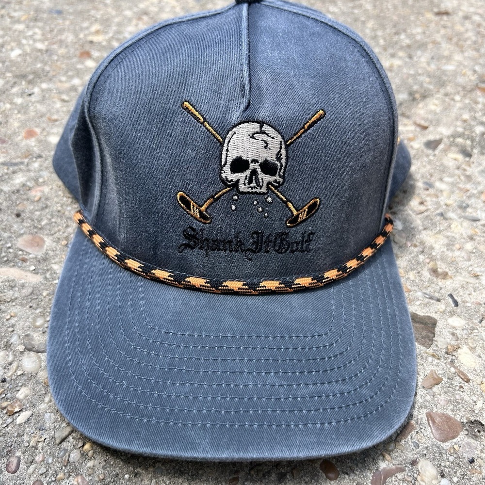 Shankit Golf Skull Baseball Cap Gray Hat Mesh